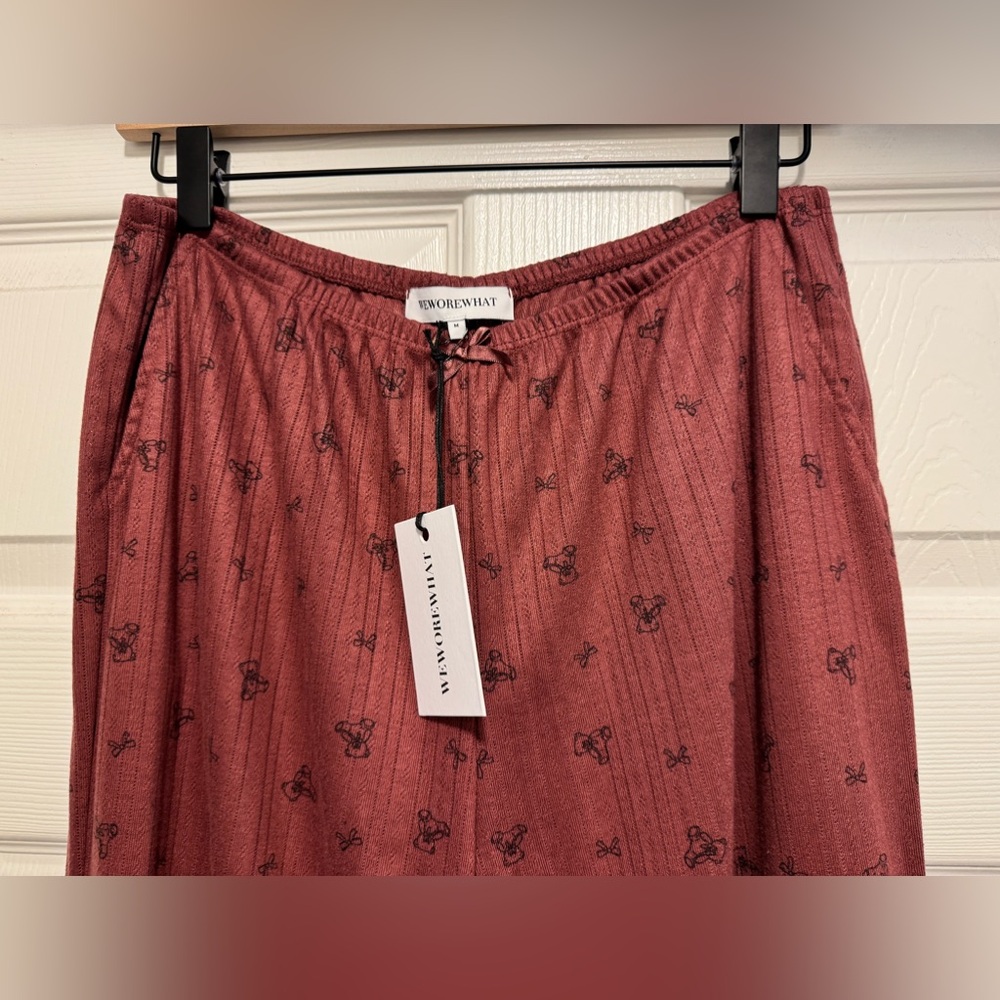 WeWoreWhat pointelle pull-on PJ pant